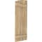 Ekena Millwork Americraft 5-Board (2 Batten) Wood Joined Board-n-Batten Shutters w/Ellipt Top, ARW101BE518X77UNH, PR ARW101BE518X77UNH - alternate 3